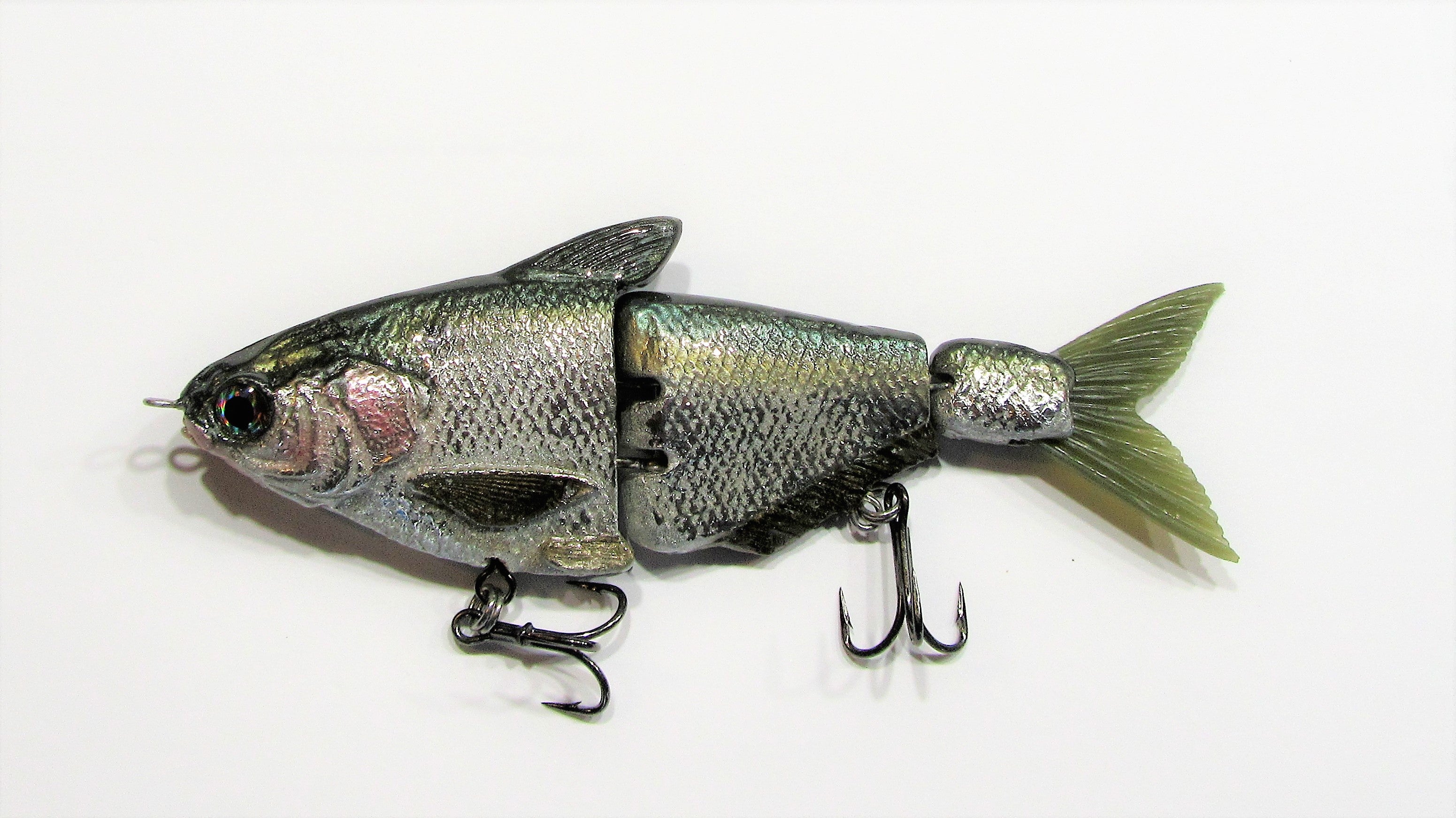 7" Strong Chrome green Threadfin Shad MattLures