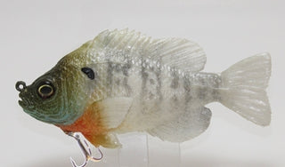 U2 White Male Bluegill Floating Flat Tail